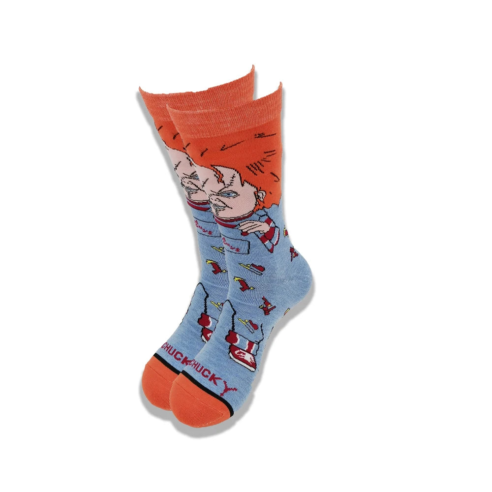 Lustige Socken mit Cartoon-Anime-Print – Personalisierter atmungsaktiver Baumwoll-Hip-Hop-Stil für Männer und Frauen
