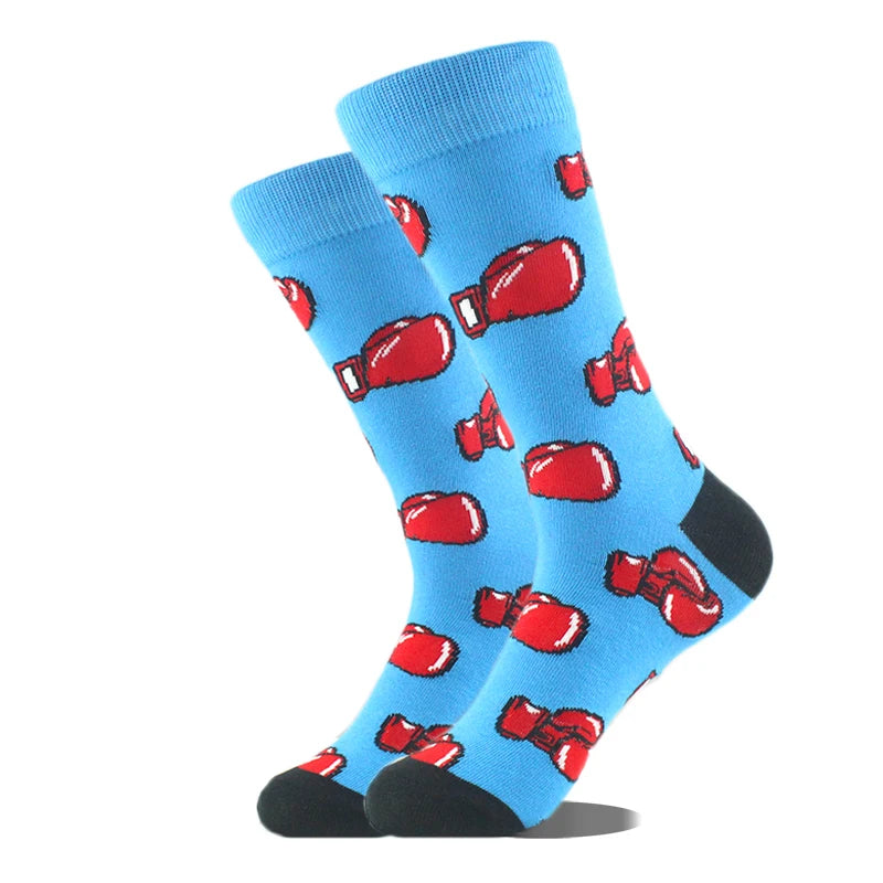 Design Ente Lustige Socken Männer Glücklich Musik Bier Zahn Panda Pinguin