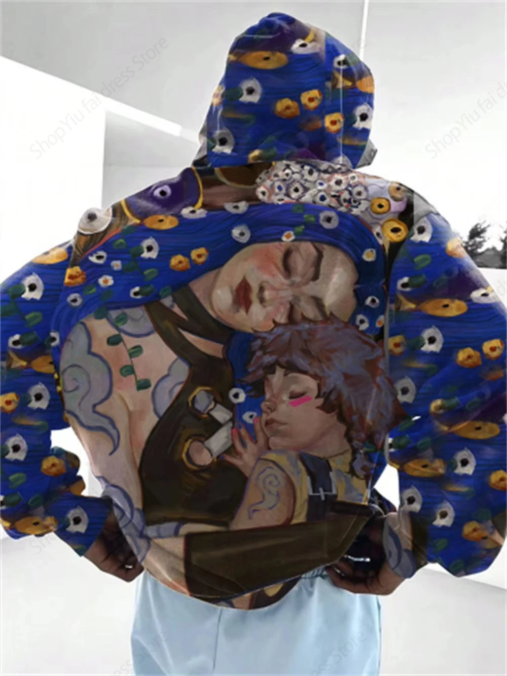 Anime Arcane League Jinx 3D-Druck-Kapuzenpullover – Übergroßes grafisches Sweatshirt für Männer und Frauen