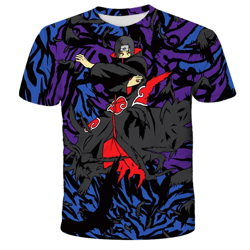 Uzumaki Naruto 3D Printed T-Shirt 2025 Fashion Short Sleeve for Men