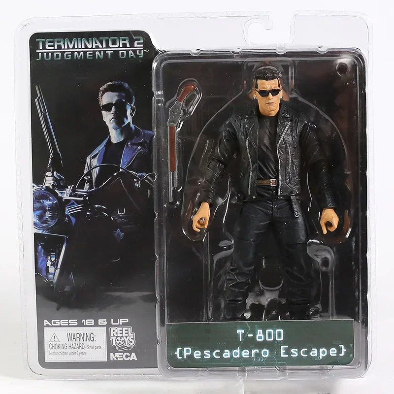NECA Terminator 2 Arnold Schwarzenegger PVC Actionfigur Sammlermodell Spielzeug 7" 18cm