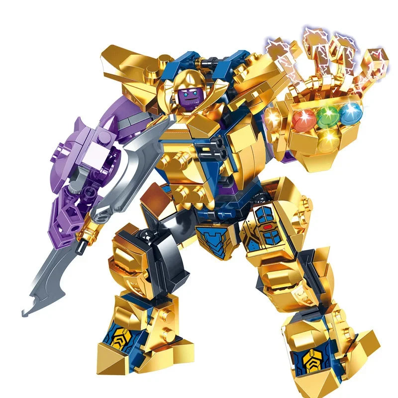 Figurine de héros à construire Iron Big Assembly Figures Action Toys Compatible avec la collection Lego