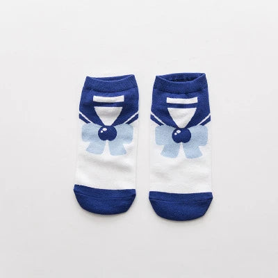 Nouvelles chaussettes en coton Sailor Moon – Chaussettes de printemps mignonnes, respirantes et amusantes pour femmes