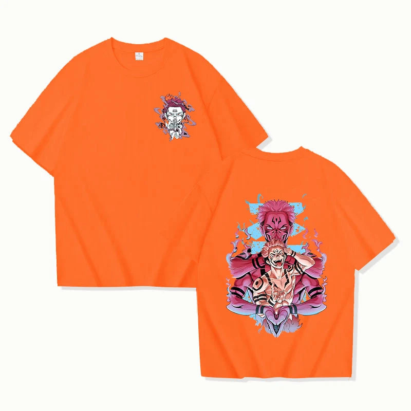 Cool Ryomen Sukuna Retro Anime T-Shirt