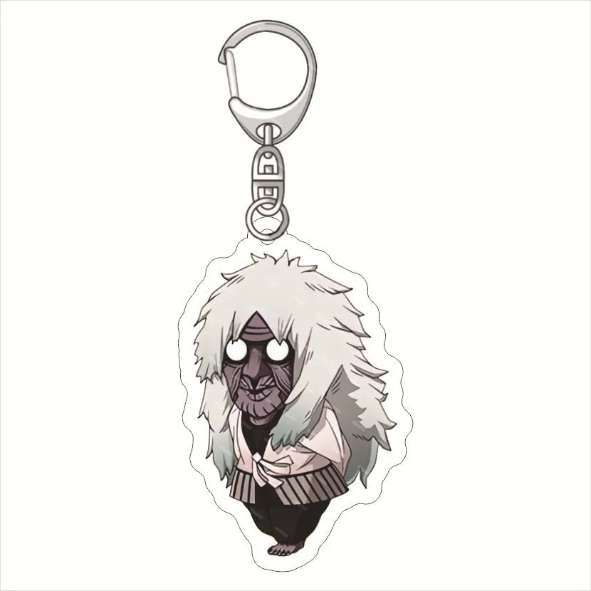 Anime Dandadan Momocute Schlüsselanhänger – Süßer Taschenanhänger aus Acryl, Modeschmuck als Geschenk