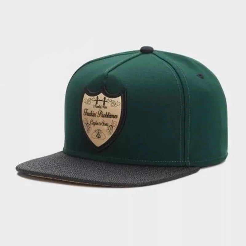 PANGKB Difuzed Cartoon Big Eyes Cookie Bite Snapback-Mütze – Verstellbare Outdoor-Sportkappe