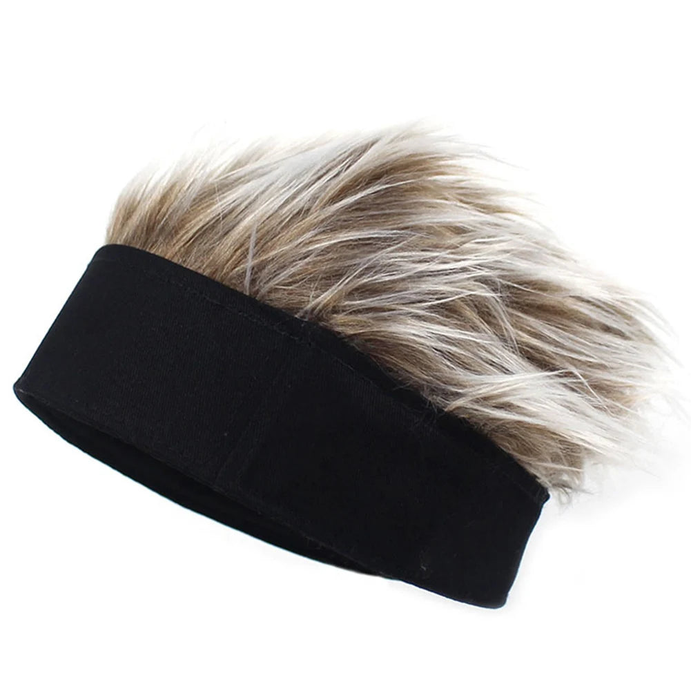 Casquette de baseball tendance pour homme et femme - Chapeau de perruque amusant pour cheveux courts et décontractés