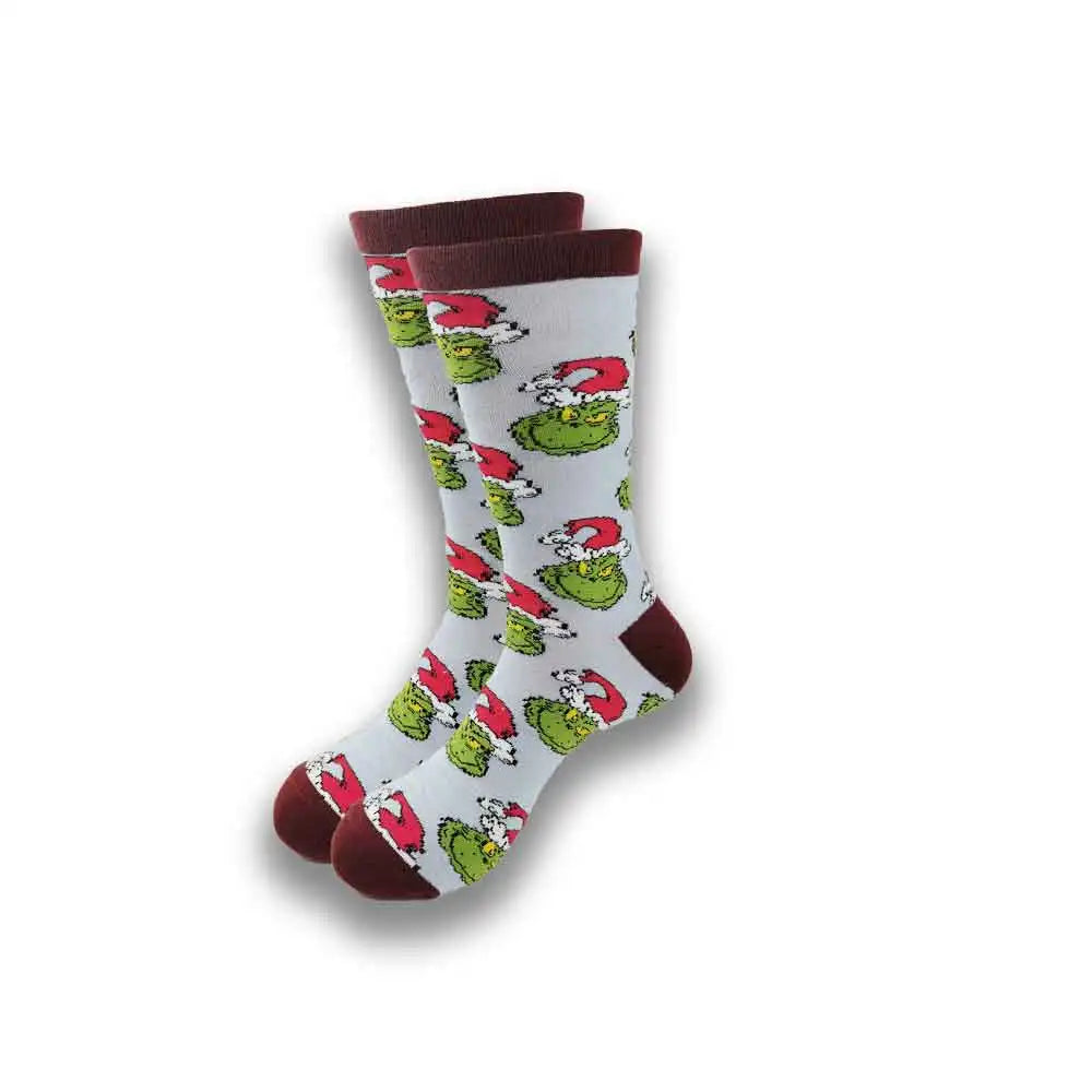 Neue lustige Cartoon-Anime-Socken – 200-Nadel-Baumwolle, atmungsaktiver Hip-Hop-Stil für Männer und Frauen