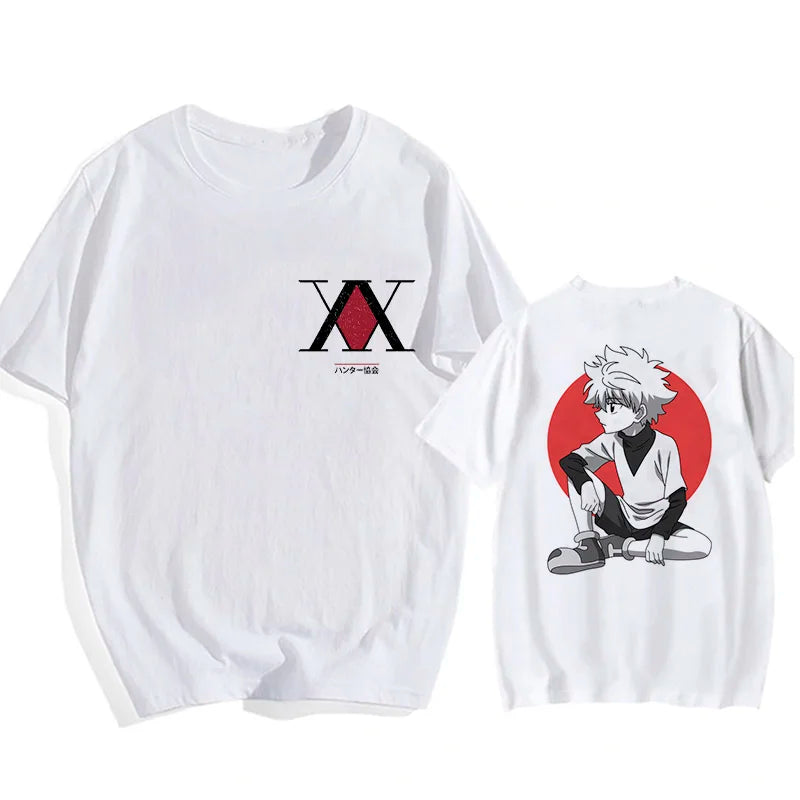 Kawaii Hisoka & Killua T-Shirt Hunter X Hunter Devil Eye Cartoon Anime Tee