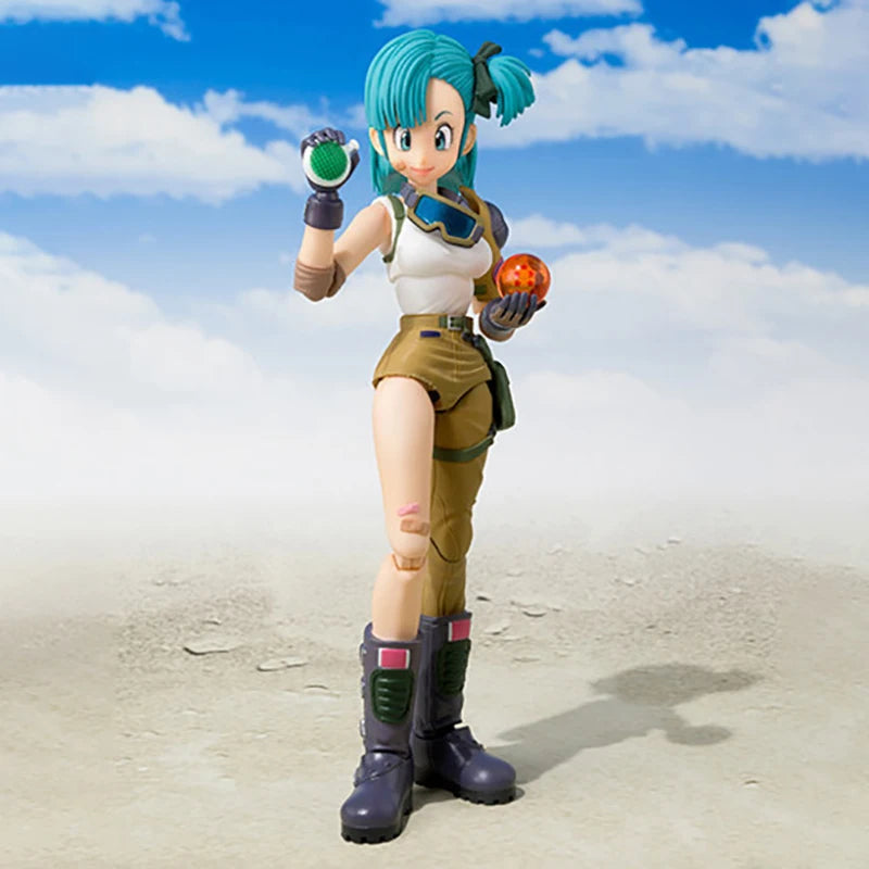13,5 cm Anime Dragon Ball Figuren Bulma Goku Action Figur Bewegliche PVC Sammlung