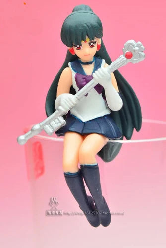 Figurines Capsule Gacha Sailor Moon – Pendentif Sailor Jupiter, Mercure, Mars et Meiou Setsuna