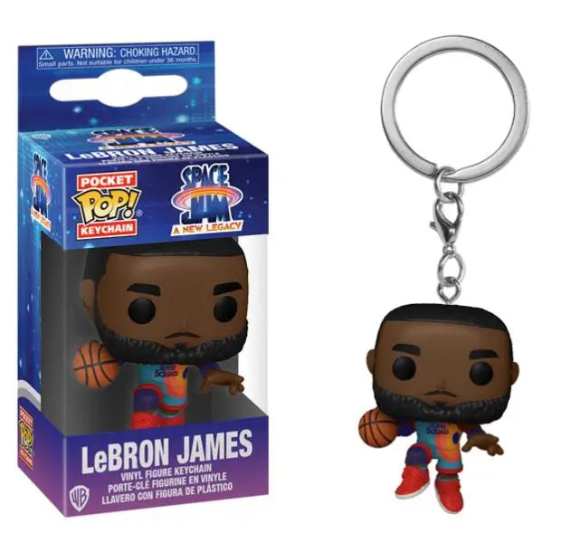 Funko pop LeBron James NBA star keychain PVC Action Figure Toys