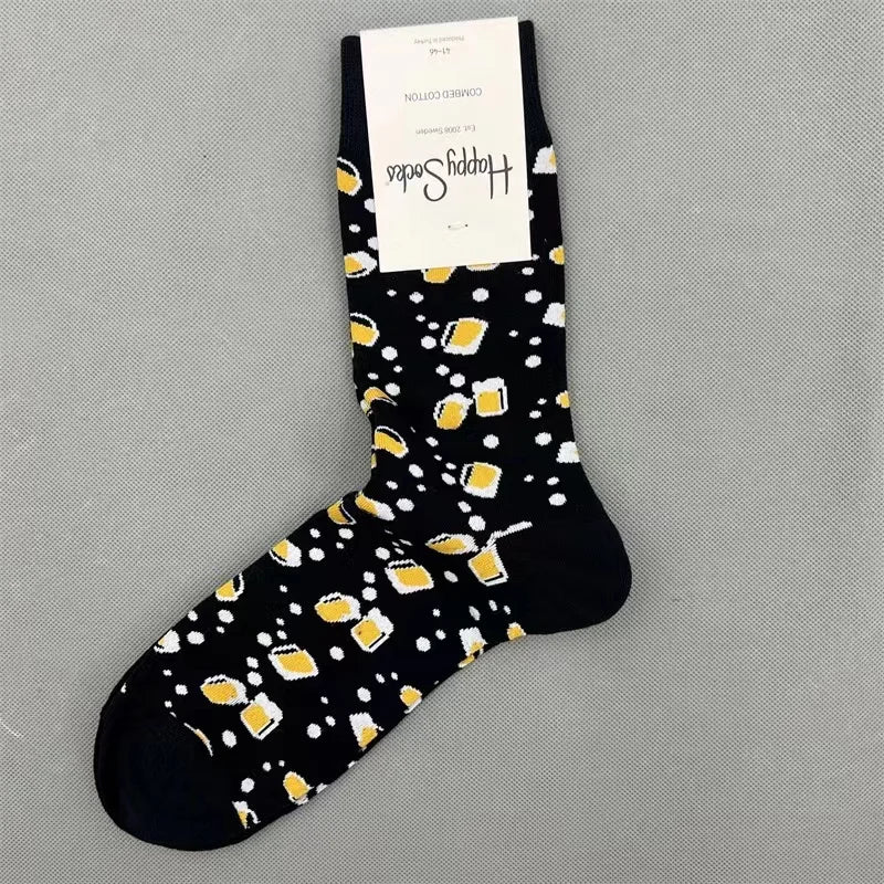 Diamond Check Happy Socks für Herren – Geometrische Sportsocken aus Baumwolle (Größe 41–46)