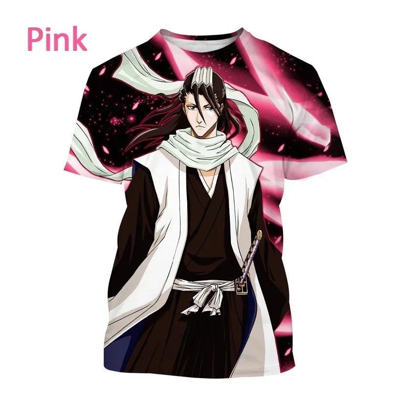 T-shirt imprimé en 3D Kurosaki Ichigo unisexe BLEACH Anime Cosplay