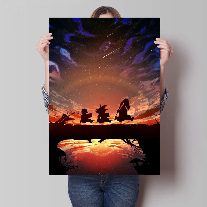 Canvas Painting Japan Bandai Anime Art Print Dragon Ball Classic Home Decor