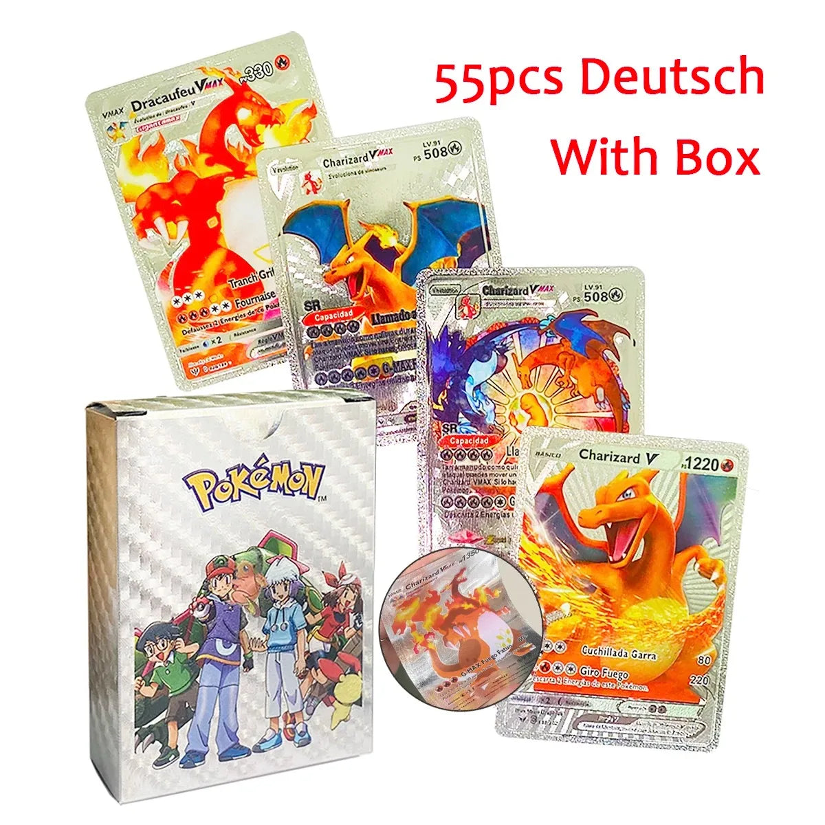 27–110 Stück Pokemon-Karten, Sammelkartenspielzeug