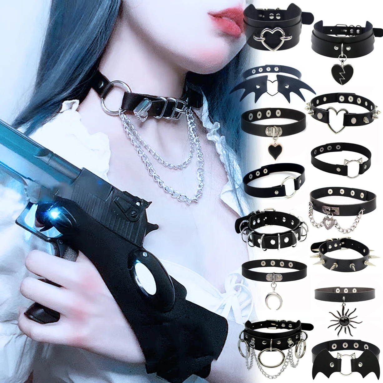 Anime Tokyo Ghoul Kaneki Ken Edelstahlring - Gothic Cosplay Schmuck für Männer & Frauen | Geschenke & Requisiten