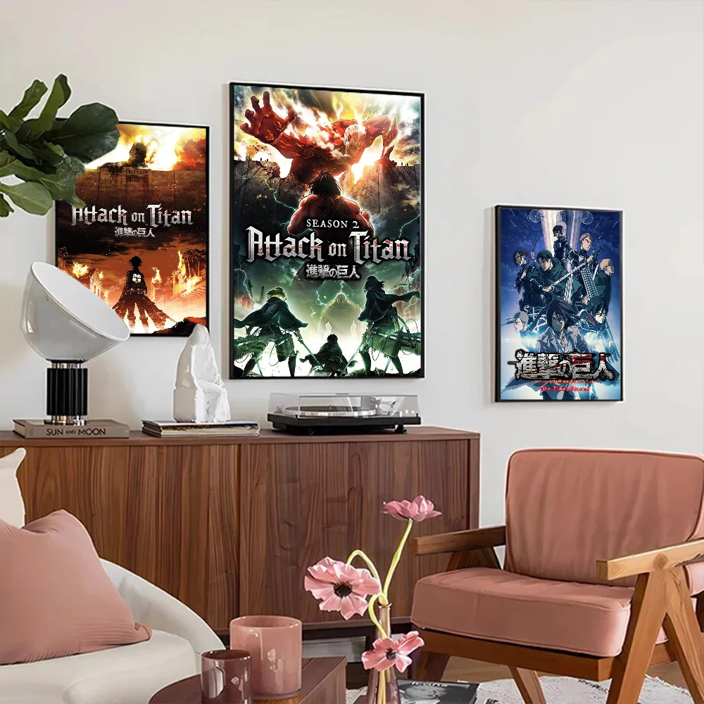 Anime A-Attack on Titans Poster, hochwertige Drucke, Wandkunst, Heimdekoration