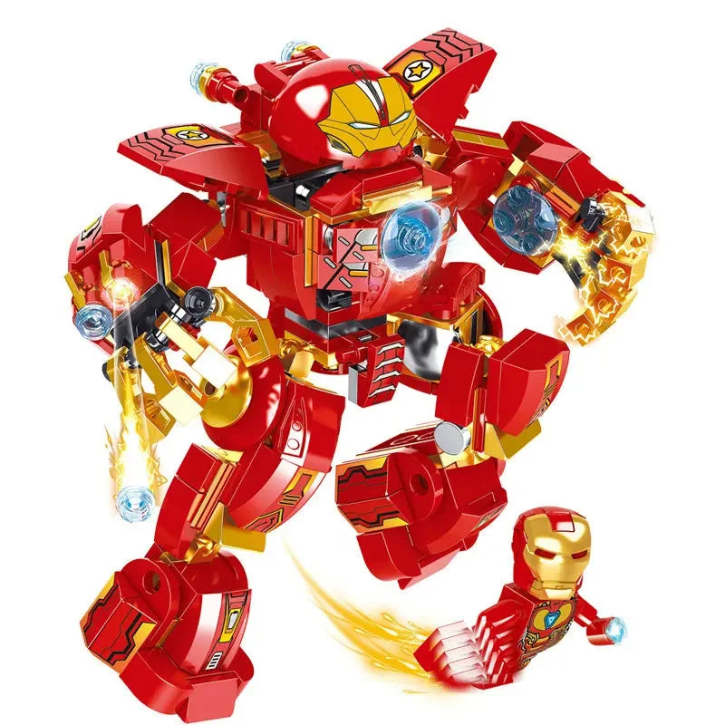 Figurine de héros à construire Iron Big Assembly Figures Action Toys Compatible avec la collection Lego