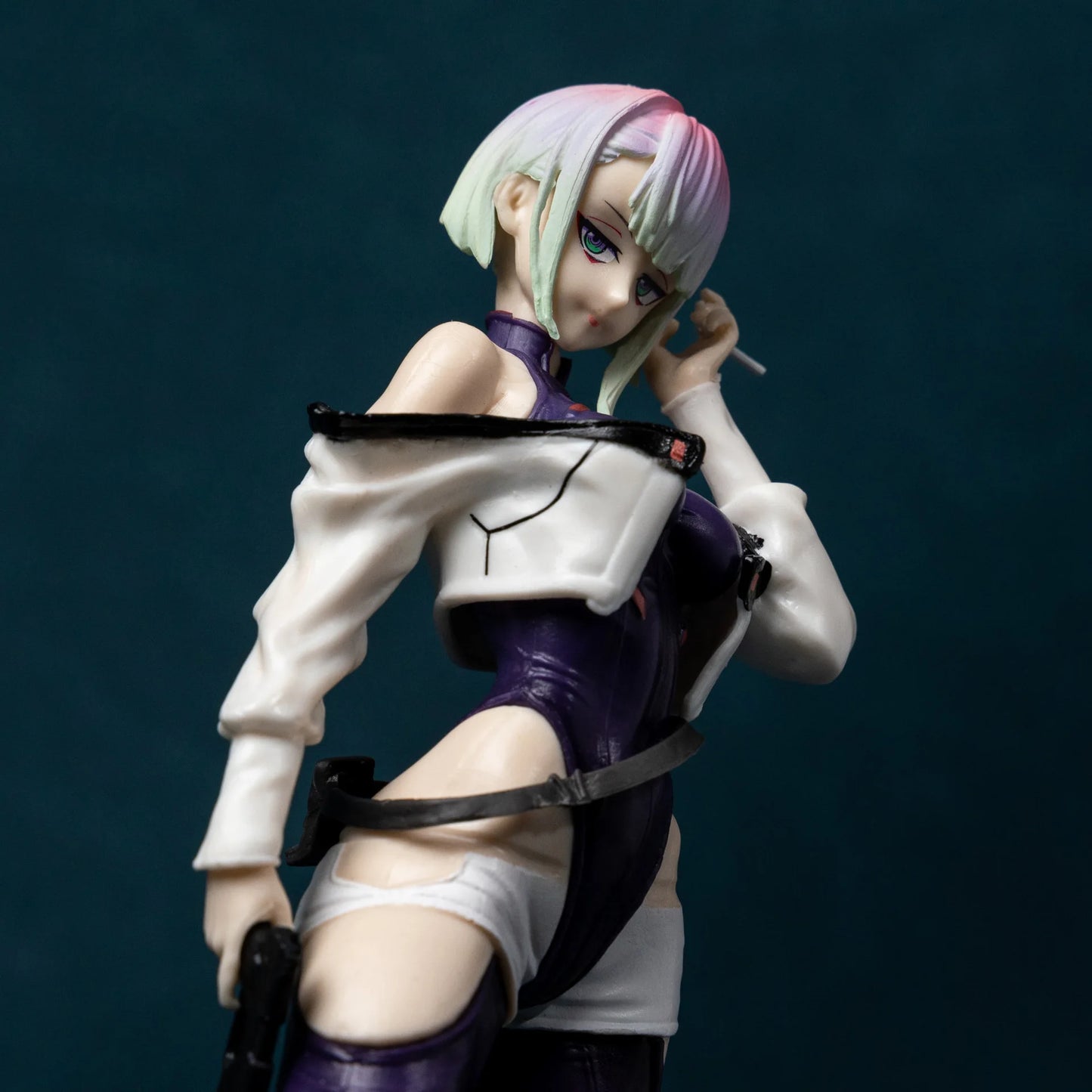 22 cm große Pop-Up-Parade Cyberpunk Edgerunners Rebecca, David und Lucy Actionfiguren – Sammler-Anime-Statue, Modell, Geschenk