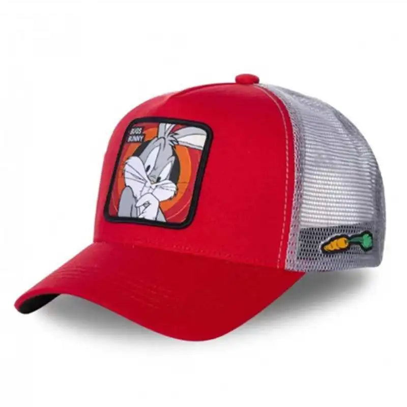 Verkürzte Spot High Version Kaninchen Ente Tier Cartoon Mesh Baseball Cap für Männer und Frauen Mode Hip-Hop-Stil