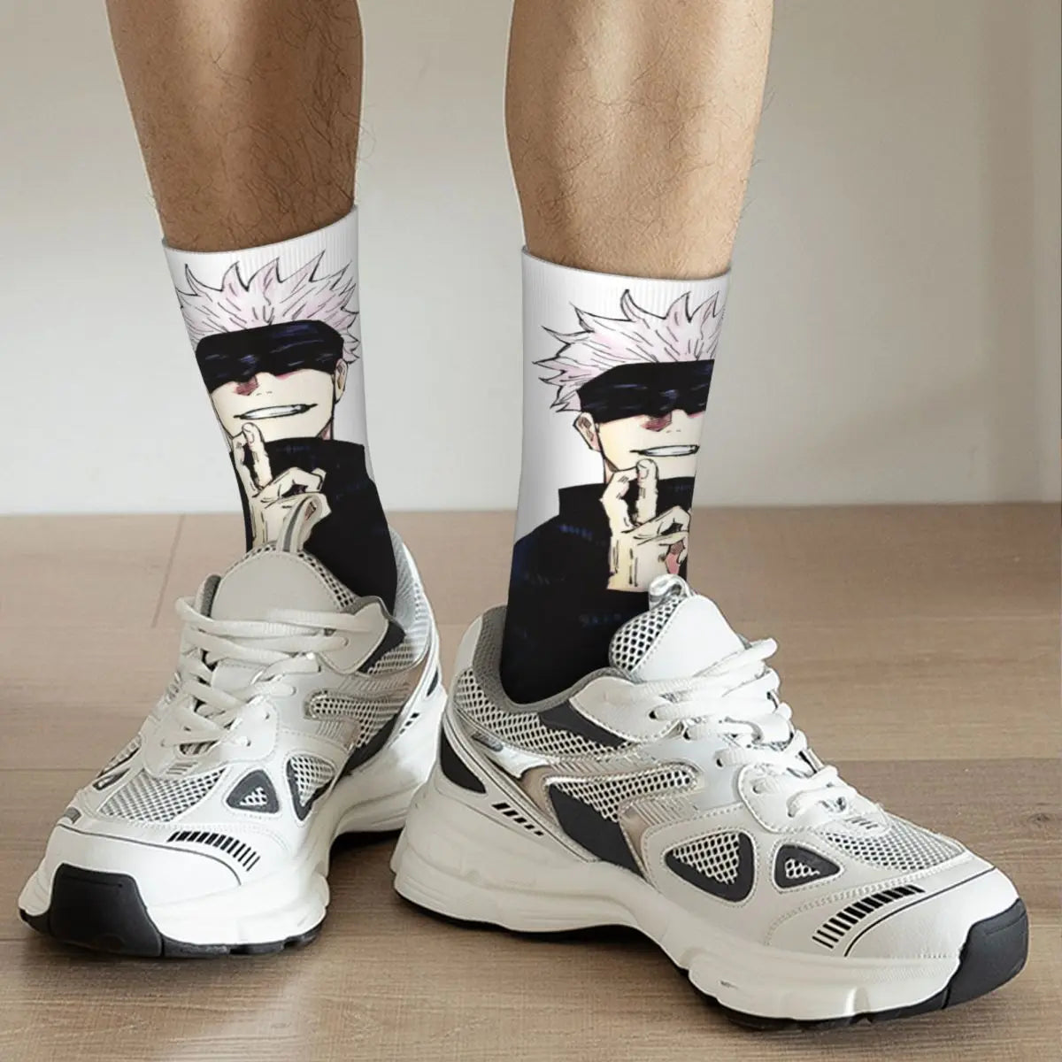 Jujutsu Kaisen Anime Socken, Satoru Gojo Unisex Socken W