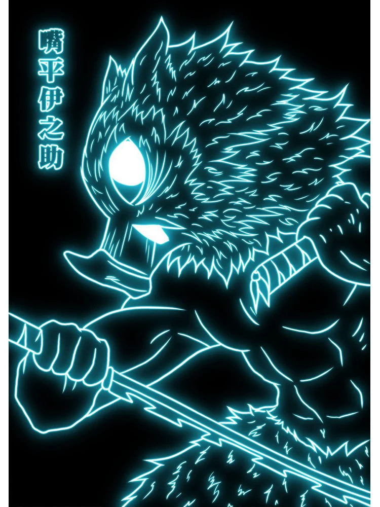 Neon-Stil Poster Leinwand Malerei Japan Anime Cartoon Figur Wandkunst für Wohnzimmer Home Decor ungerahmt