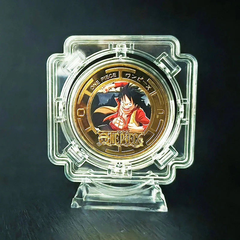 Anime One Piece Luffy Collectible Coins Commemorative Coins Cartoon Chopper Gold Toy