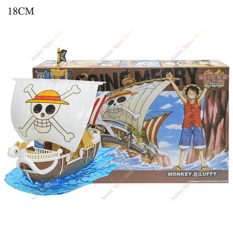 18cm Anime One Piece Figur Piratenschiff Spielzeug Actionfiguren