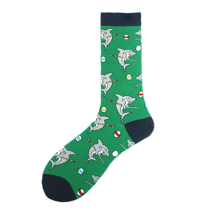 Fröhliche, lustige Unisex-Socken – Medizinische Zähne und Schafmuster, Hip-Hop-Skateboard-Stil