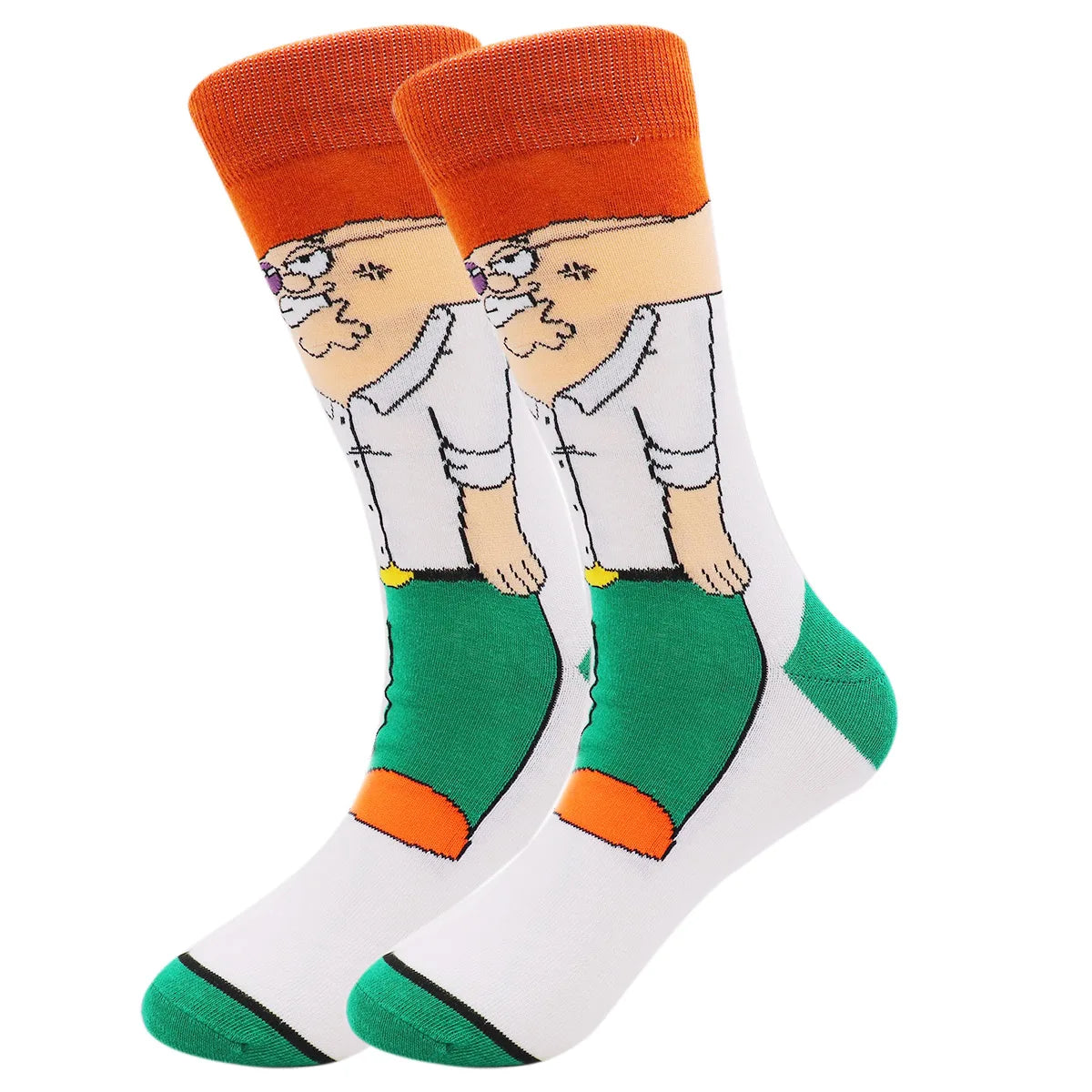 1 Pair The Simpsons Harajuku Socks – Cartoon Middle Tube Cotton for Men & Women
