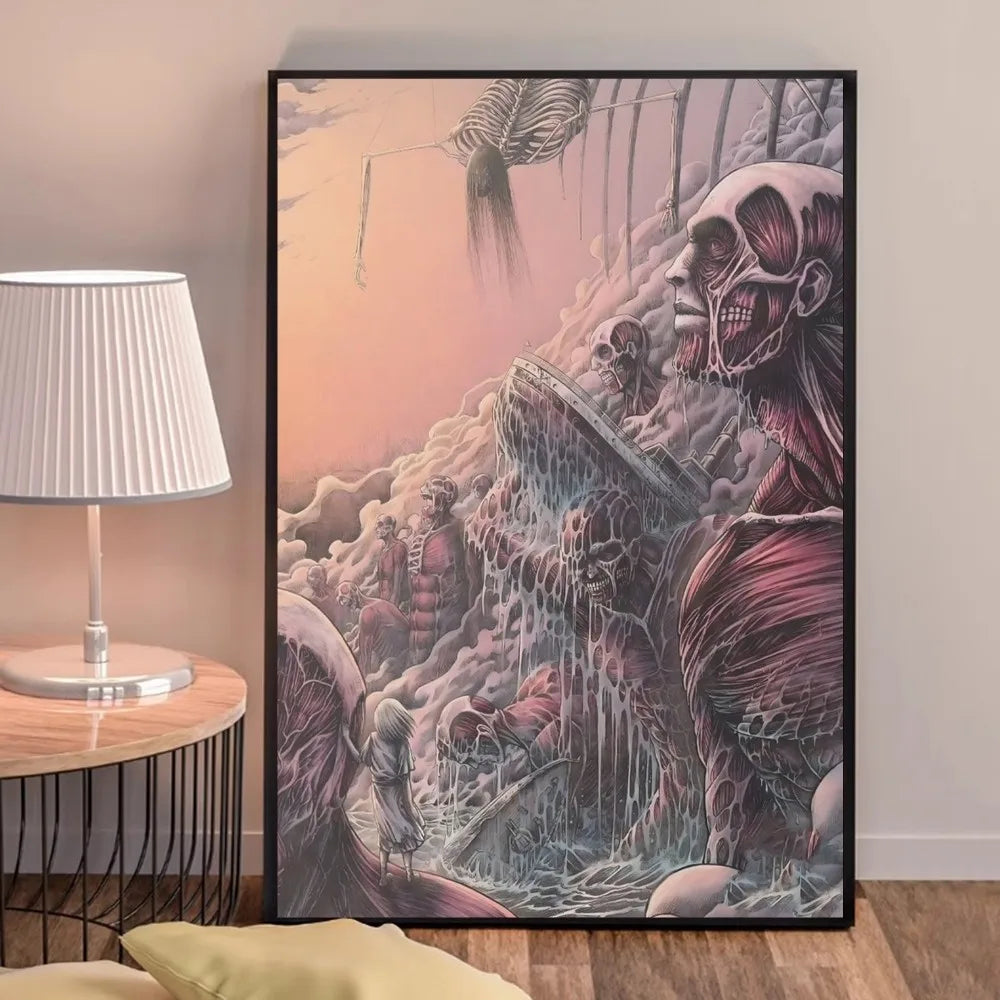 Anime A-Attack on Titans Poster, hochwertige Drucke, Wandkunst, Heimdekoration
