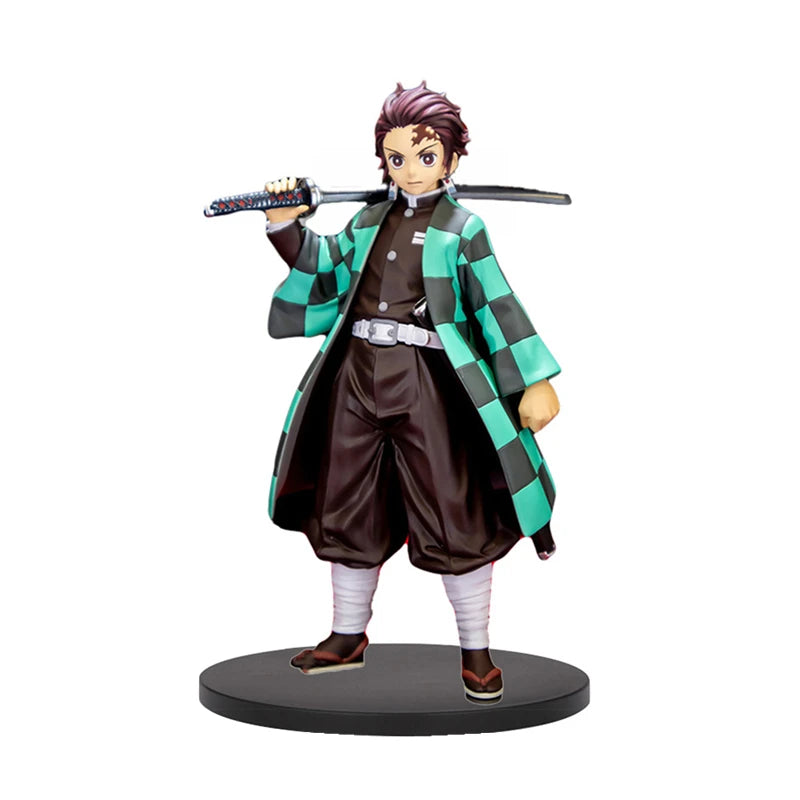 Anime Demon Slayer Figur Kamado Tanjirou Nezuko Actionfiguren Modell Figur