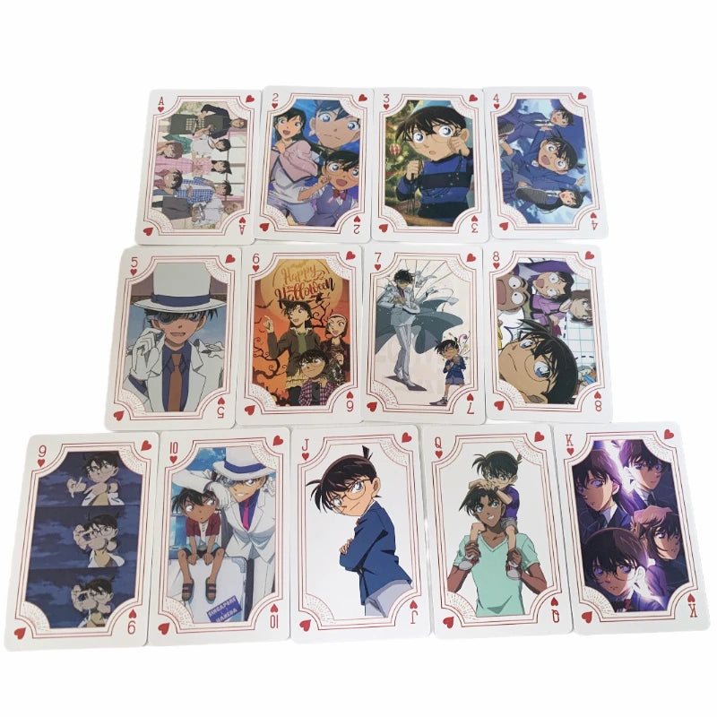 Detective Conan Playing Cards - Cute Anime HD Print Poker Deck | Kids' Toys, Puzzle Props & Gifts