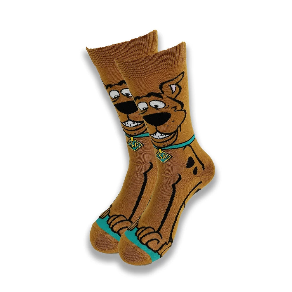 Lustige Socken mit Cartoon-Anime-Print – Personalisierter atmungsaktiver Baumwoll-Hip-Hop-Stil für Männer und Frauen