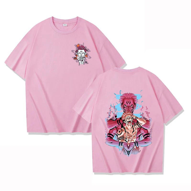Cool Ryomen Sukuna Retro Anime T-Shirt