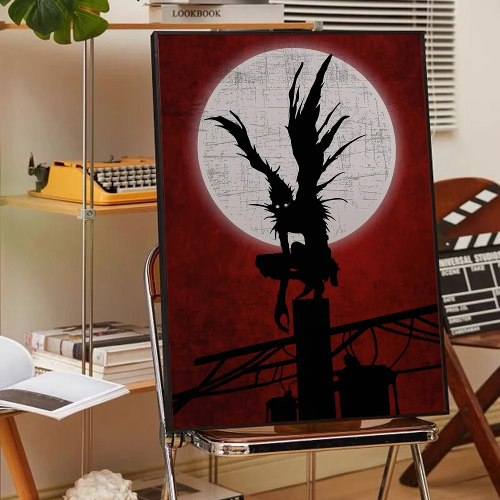 Anime Death Note, klassisches Filmposter, Wandkunst, Gemälde in HD-Qualität, fürs Arbeitszimmer, nordische Wohndekoration