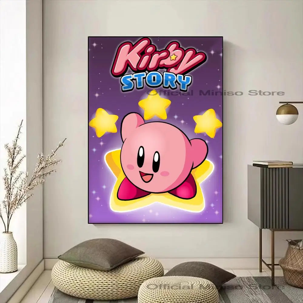 Cartoon Cute K-Kirby Poster Paper Print Art Painting Decoration