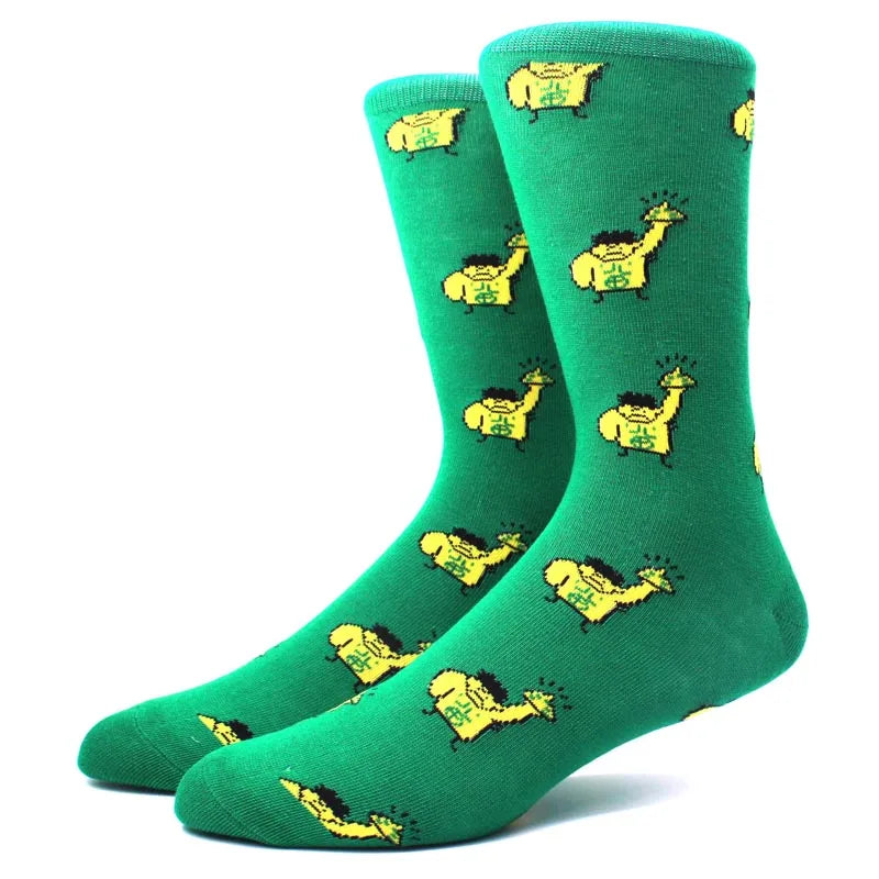 1 Pair Anime Movie Cotton Crew Socks – Role-Playing Calf Socks