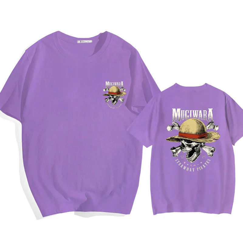 T-shirt de style urbain Harajuku, imprimé anime, ample, pour l'été