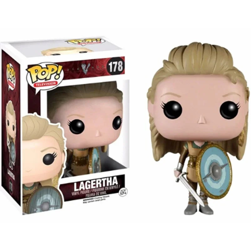 NEW Funko POP Vikings Figures - Lagertha #178, Ragnar Lothbrok #177, Seer #181 | Vinyl Collectible Toys