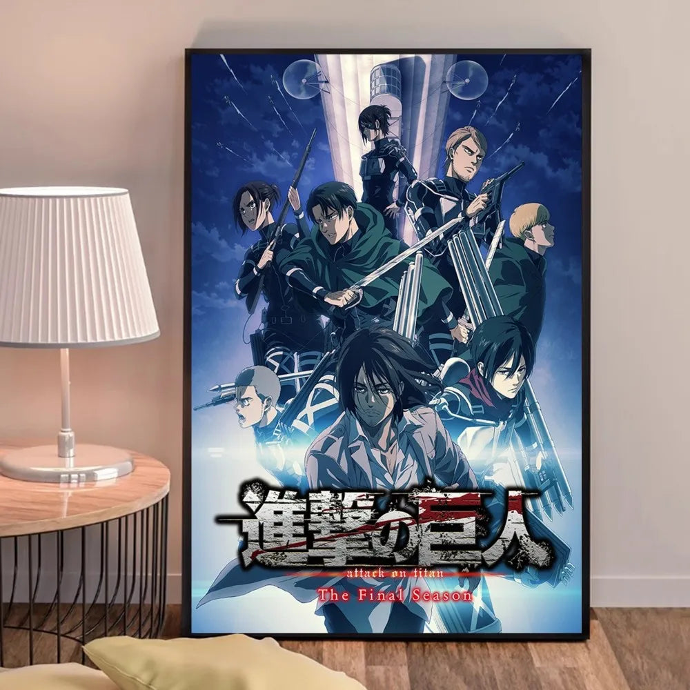 Anime A-Attack on Titans Poster, hochwertige Drucke, Wandkunst, Heimdekoration
