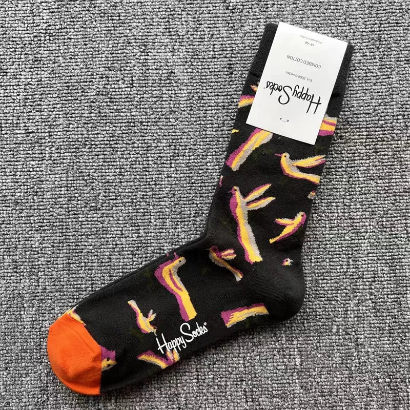 Diamond Check Happy Socks für Herren – Geometrische Sportsocken aus Baumwolle (Größe 41–46)