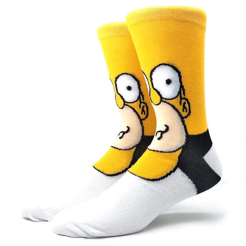 1 Pair New Anime Movie Socks – Cotton Crew, Role-Playing Calf Socks