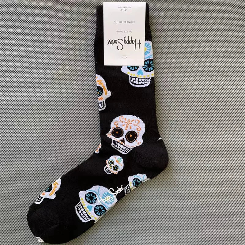 Diamond Check Happy Socks für Herren – Geometrische Sportsocken aus Baumwolle (Größe 41–46)