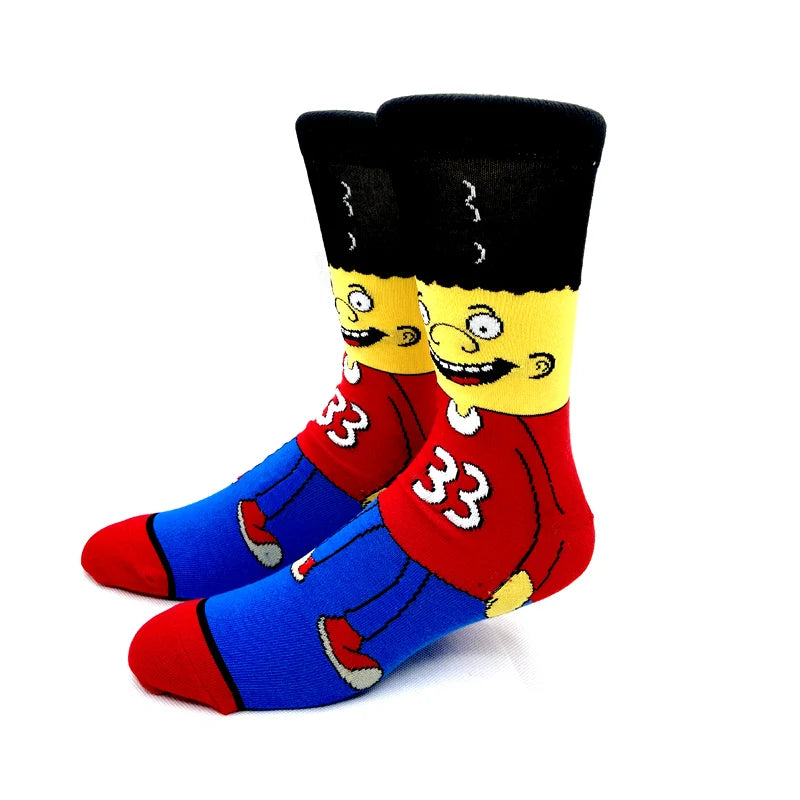 Neue Marvel Anime-Filmsocken – Lange Cosplay-Wadensocken aus Baumwolle für Männer und Frauen, Hip-Hop-Stil