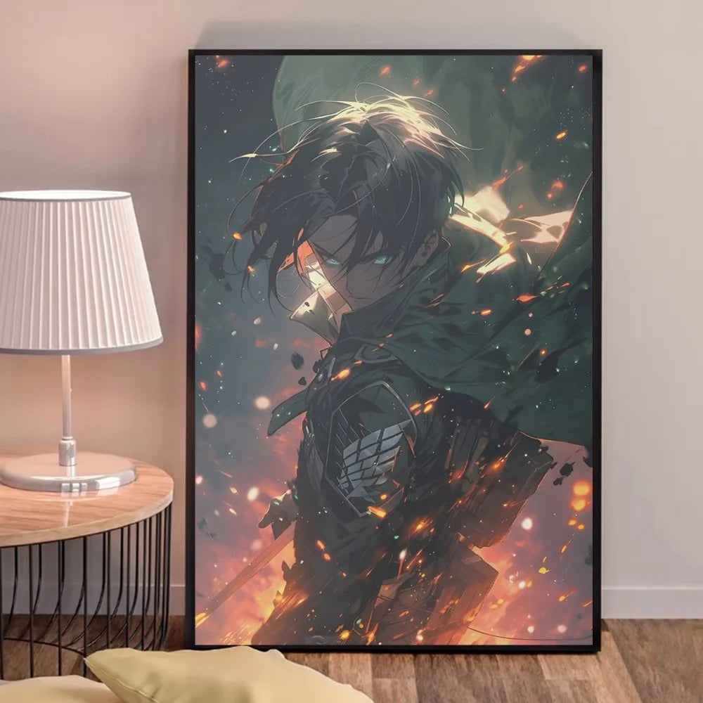 Anime A-Attack on Titans Poster, hochwertige Drucke, Wandkunst, Heimdekoration