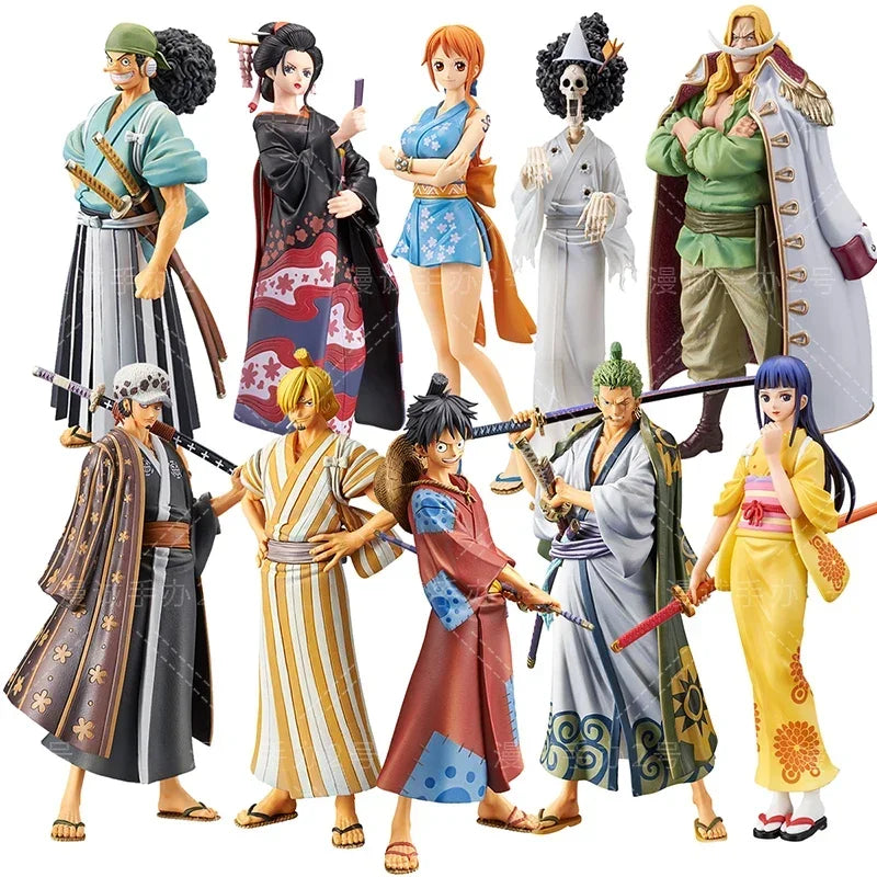 18cm One Piece Anime Figur Luffy Zoro Chopper Nami Action Figur Land von Wano Spielzeug