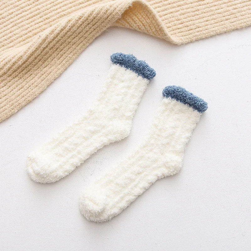 Korallensamt-Katzenkrallensocken – Verdickte Mitte