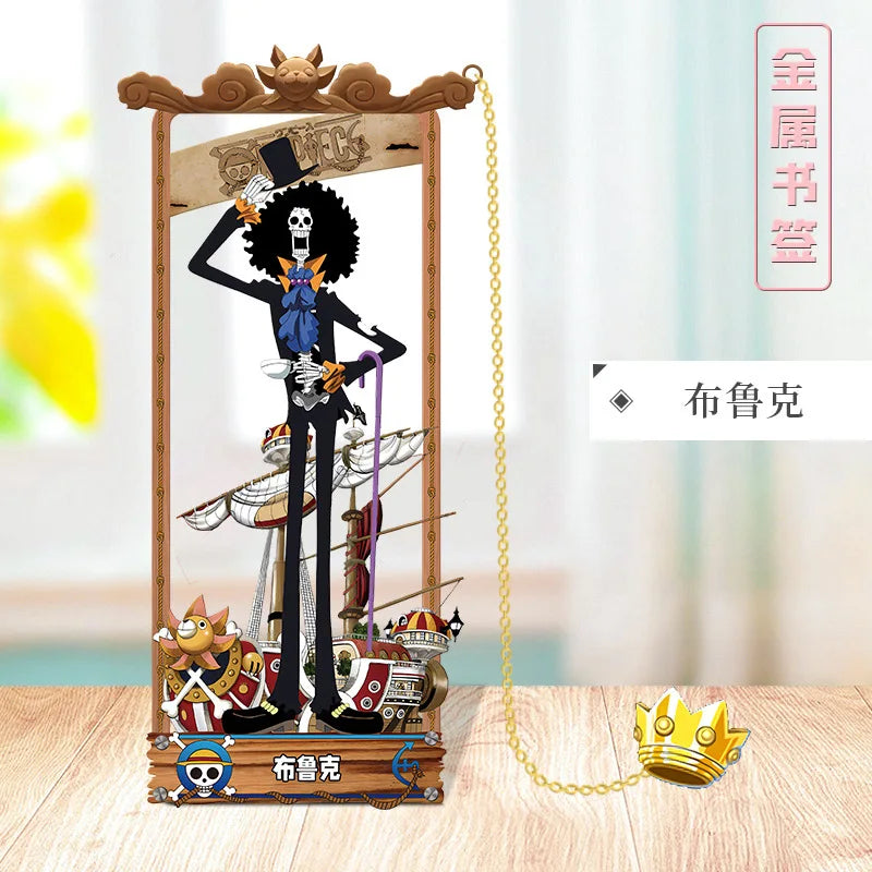 ONE PIECE Metal Bookmarks with Various Cartoon Characters for Cosplay